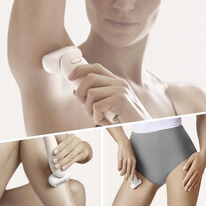 DEPILATOR BRAUN SILK-epil 9 FLEX RUCHOMA GŁOWICA 3D + 3 NASADKI + ETUI