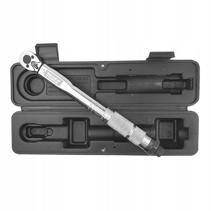 Klucz Dynamometryczny z Blokadą Blokada 5-25 Nm 1/4" Dwukierunkowy z Etui