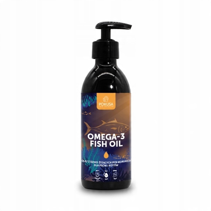 POKUSA Omega-3 Fish Oil 250ml DZIKIE RYBY MORSKIE