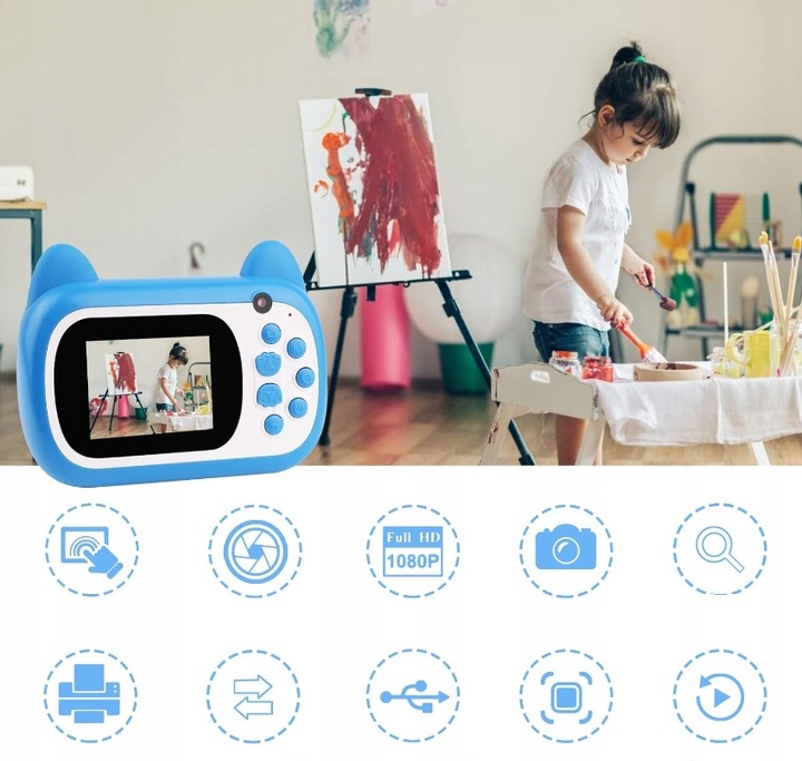 APARAT FOTOGRAFICZNY CYFROWY NATYCHMIASTOWY DLA DZIECI LCD 6,1cm