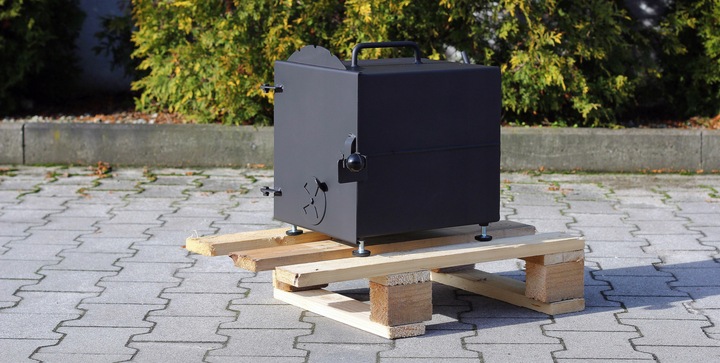 Palenisko do wędzarni suszarni gruba STAL 2 mm RUSZT solidne wędzak zrębki