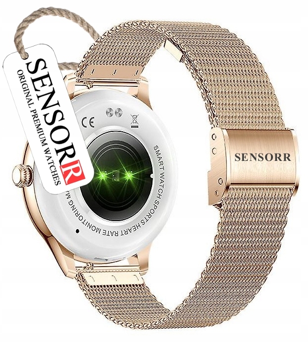 SREBRNY ZEGAREK SMARTWATCH DAMSKI ROZMOWY CIŚNIENIOMIERZ PULSOMETR KROKI PL