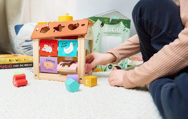 Zabawka edukacyjna NASZA KSIĘGARNIA Pucio Sorter logopedyczny