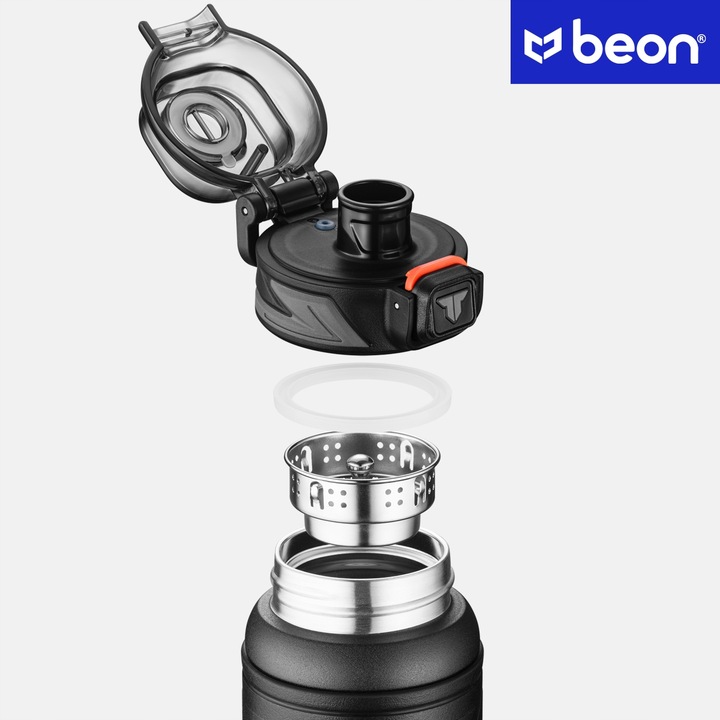 KUBEK TERMICZNY NA KAWĘ HERBATĘ DO SAMOCHODU SZCZELNY ANTYPOŚLIZGOWY 500 ml