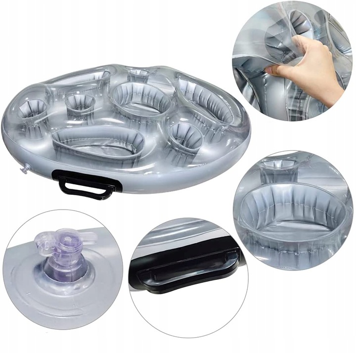 PŁYWAJĄCY STOLIK DO BASENU JACUZZI DMUCHANY BAREK NAPOJE DRINKI PRZEKĄSKI