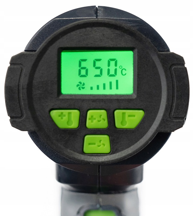 OPALARKA ELEKTRYCZNA 2 BIEGI REGULACJA LCD MOCNA 2200W + 5 DYSZ + SZPACHLA