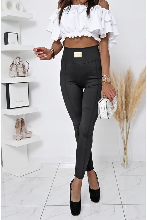 ELEGANCKIE SOPASOWANE LEGGINSY Z ZAMKIEM LAURE! WZ.2