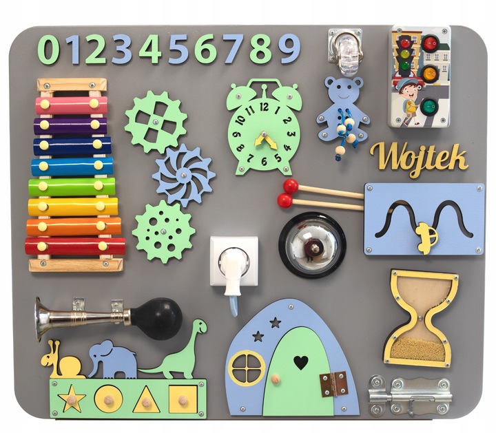 Tablica manipulacyjna sensoryczna Montessori