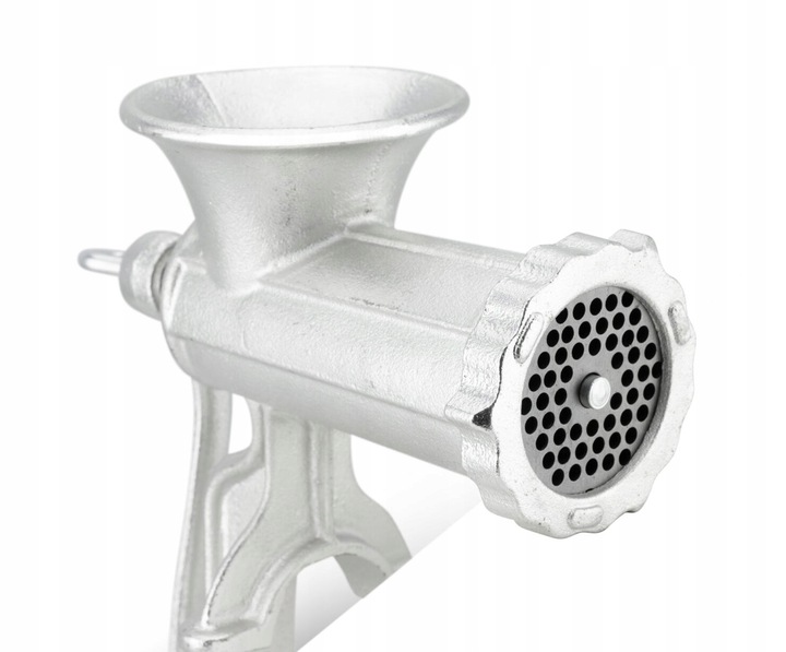 RĘCZNA MASZYNKA do MIELENIA Mięsa Żeliwna nr. 10 Nadziewarka 3 Sita Lejki