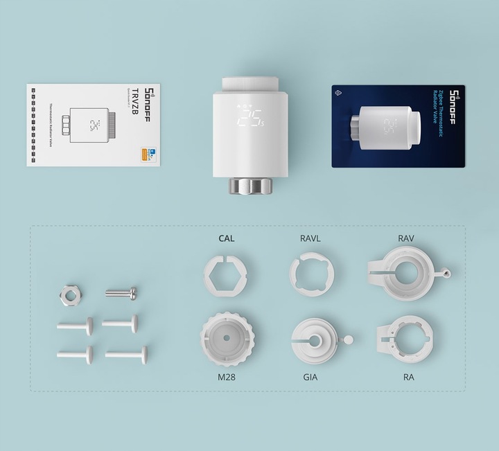 Sonoff głowica grzejnikowa Zigbee TRVZBR