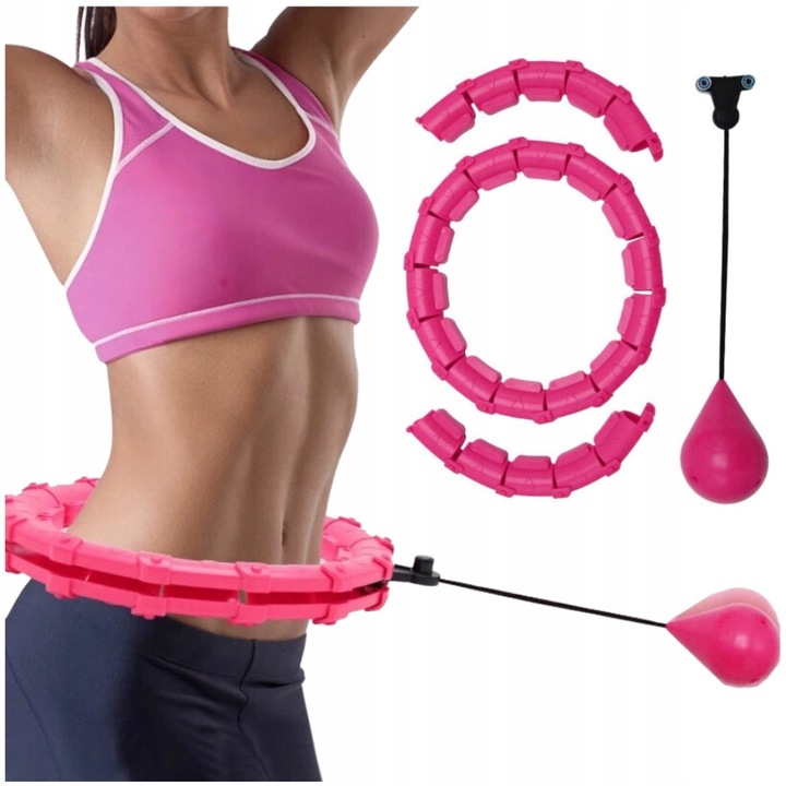 HULA HOP Z OBCIĄŻENIEM Odchudzające z Obciążnikiem Smart Wypustki HULAHOP