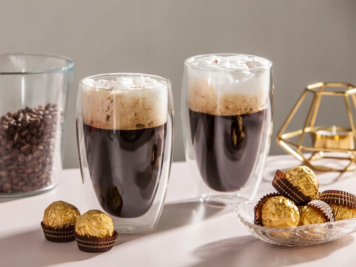 Szklanki termiczne do kawy latte wysokie Altom Design Andrea 380ml 2 sztuki