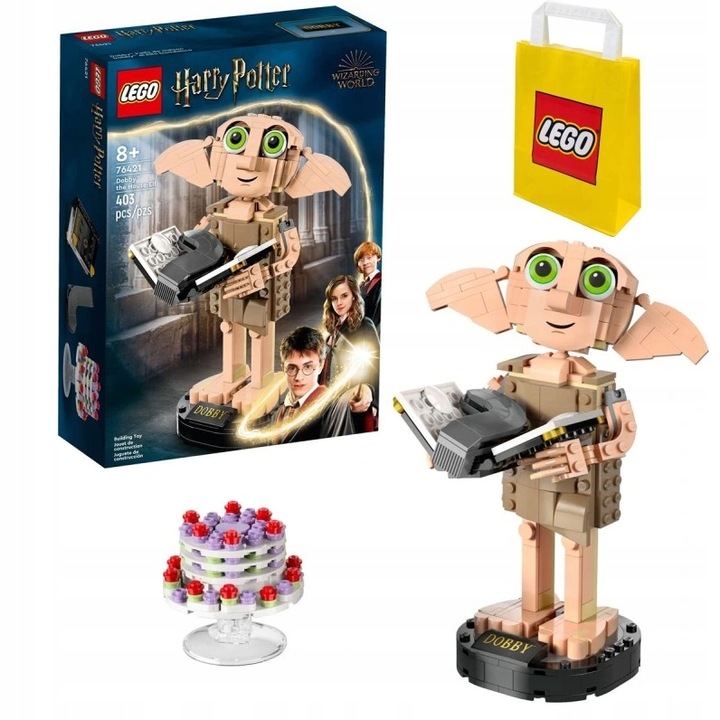 KLOCKI LEGO HARRY POTTER 76421 ZGREDEK SKRZAT DOMOWY NOWE DLA DZIECI +TORBA