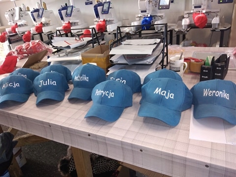 CZAPKA BEJSBOLÓWKA HAFT LOGO NAPISEM NADRUKIEM