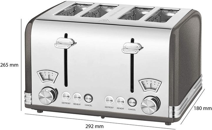 TOSTER NA 4 KROMKI PROFICOOK PC-TA ANTRACYT
