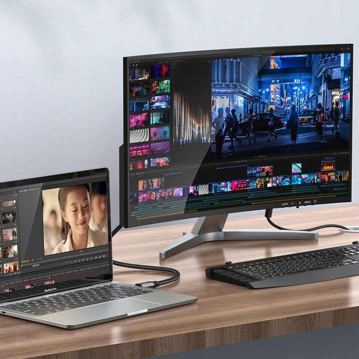 MCDODO KABEL ADAPTER KONWERTER HDMI NA VGA D-SUB DO MONITORA PROJEKTORA 2M