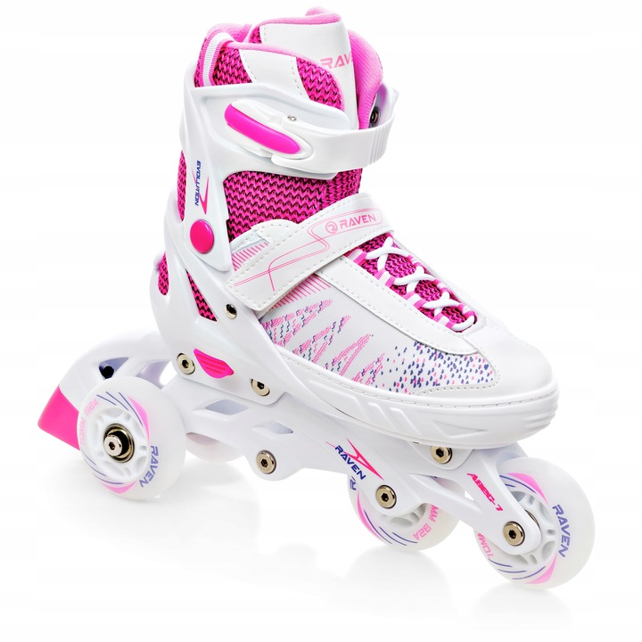 Rolki Wrotki 3w1 Regulowane RAVEN Grace 31-35 LED