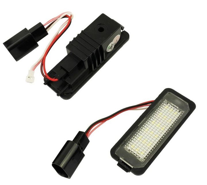 LED LAMPKI TABLICY 2x PODŚWIETLENIE VW TOUAREG PASSAT-B6-B7-CC GOLF 4-5-6-7