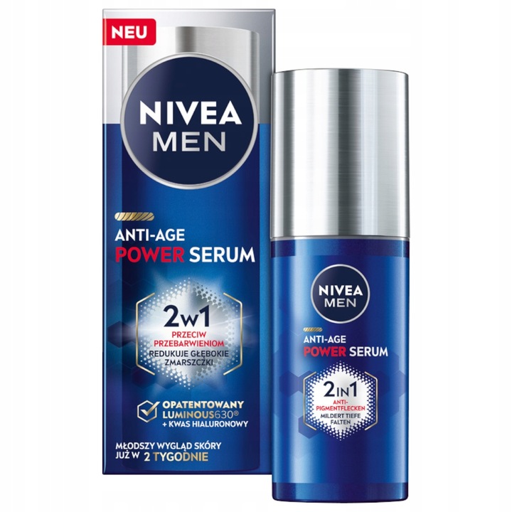 NIVEA MEN ANTI-AGE POWER Serum przeciwzmarszczkowe na przebarwienia 30ml x2