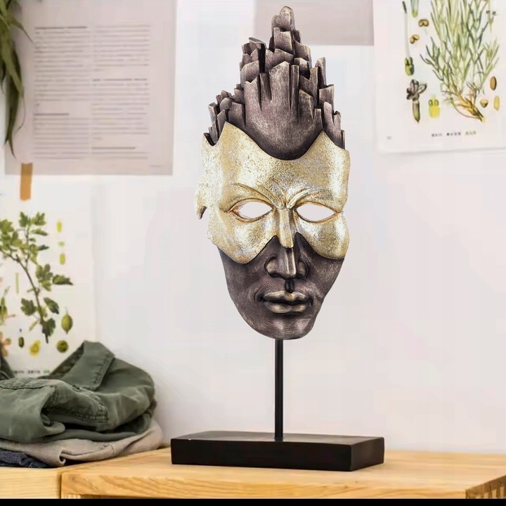 Figurka dekoracyjna Maska 44x17x8 cm Prezent Dekoracja na komodę
