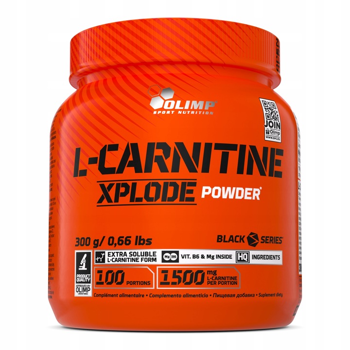 OLIMP L-CARNITINE XPLODE 300g L-KARNITYNA SPALACZ MAGNEZ WITAMINY - wiśnia