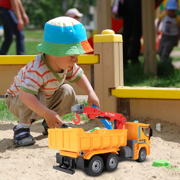 DZWIG AUTO DO SKRĘCANIA MONTAŻU MAŁY MAJSTERKOWICZ W WALIZCE DLA DZIECI