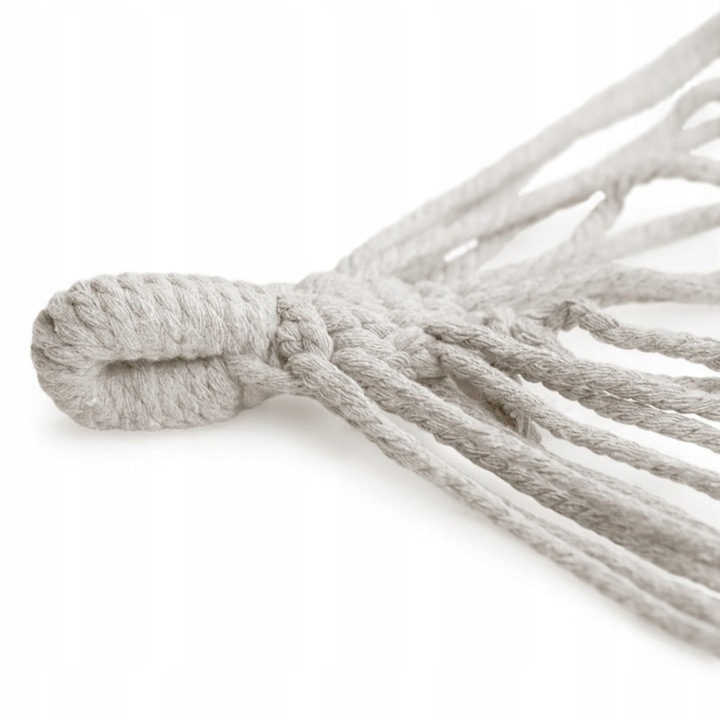 HAMAK OGRODOWY TURYSTYCZNY BOHO MOCNY 100x200cm 150kg TORBA BEŻ