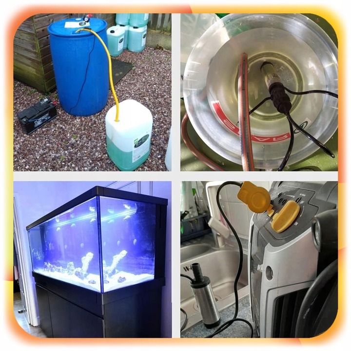 MOCNA ELEKTRYCZNA POMPKA DO SPUSZCZANIA PALIWA OLEJU WODY ROPY 12V POMPA