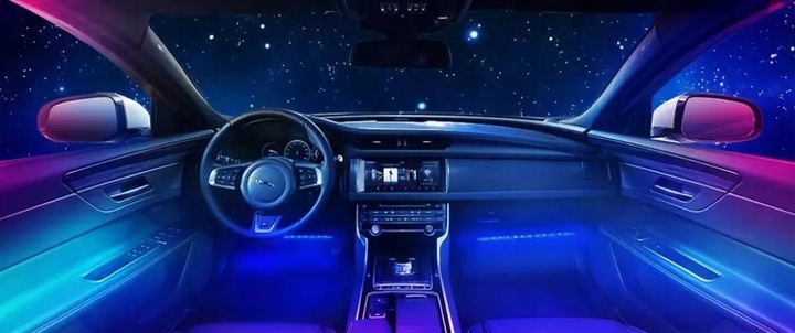 Paski LED 12V - OŚWIETLENIE LEDOWE Ledy wnętrza auta Taśma kabiny samochodu