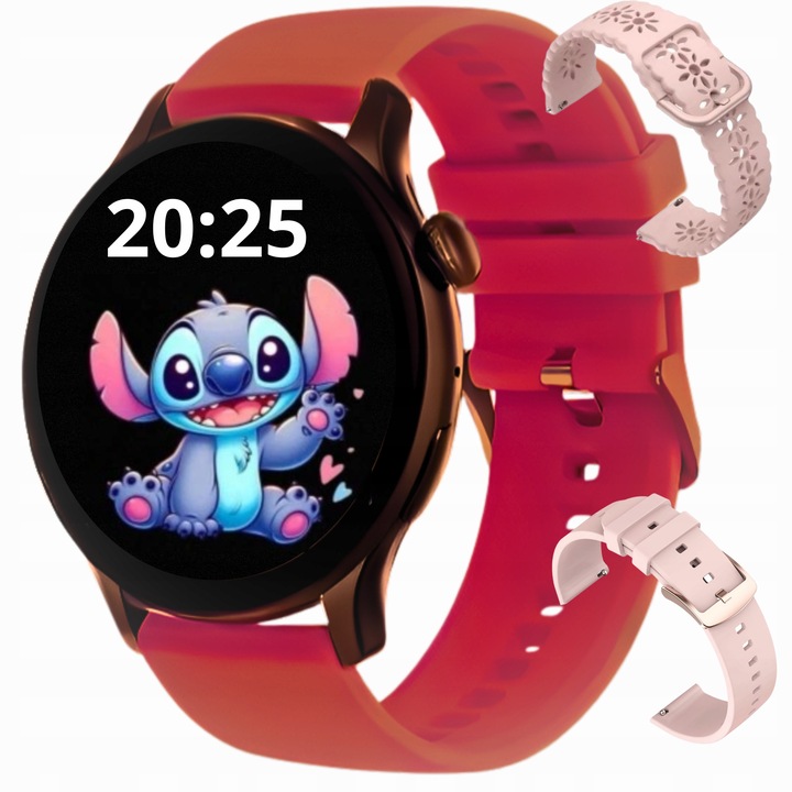 ZEGAREK DLA DZIEWCZYNKI NA PREZENT 2 PASKI ELEKTRONICZNY SMARTWATCH POLSKI