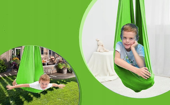 HUŚTAWKA DLA DZIECI HAMAK CHUSTA SENSORYCZNA AKROBATYCZNA JOGA + MOCOWANIE