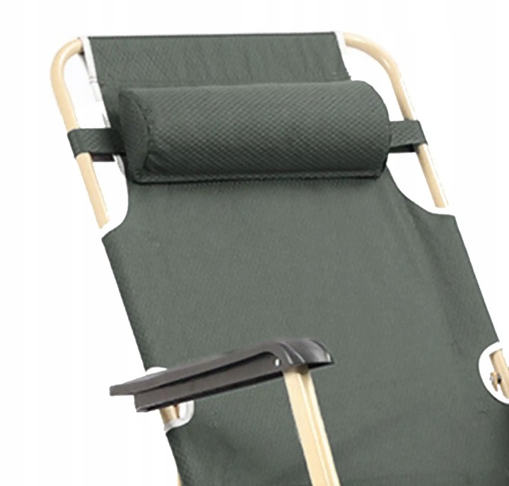 LEŻAK OGRODOWY szary regulowany LEŻAK TARASOWY na balkon ogród