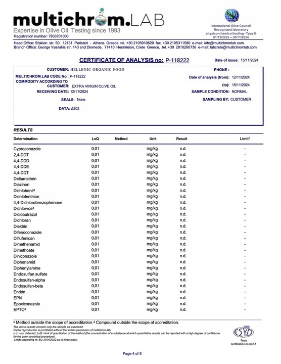 Oliwa z oliwek niefiltrowana Koronida max 0.3% 5 l