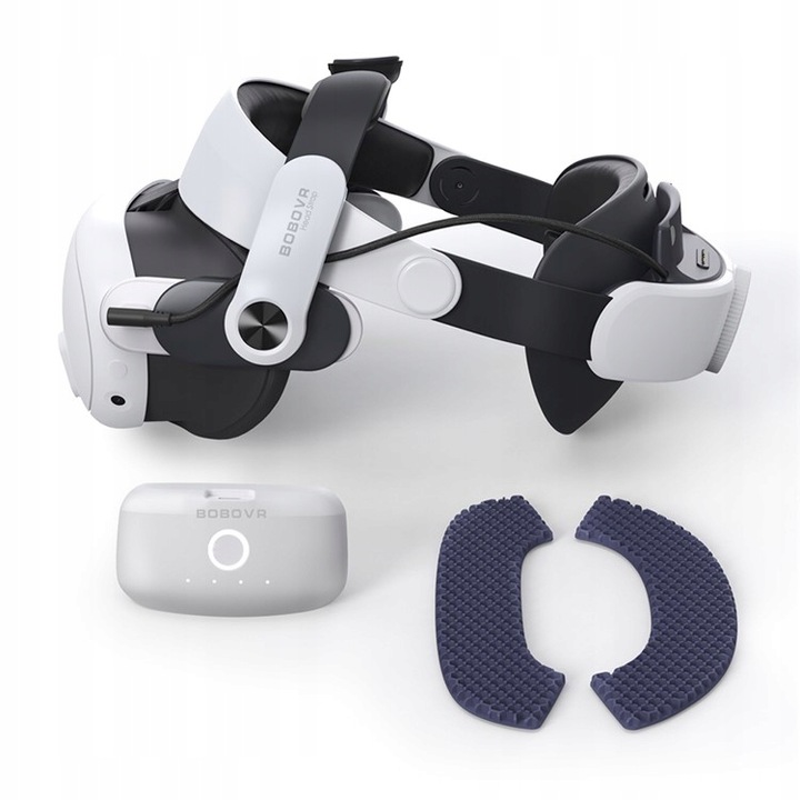 Pasek BOBOVR M3 PRO z pojemnym akumulatorem do gogli Meta Quest 3 VR