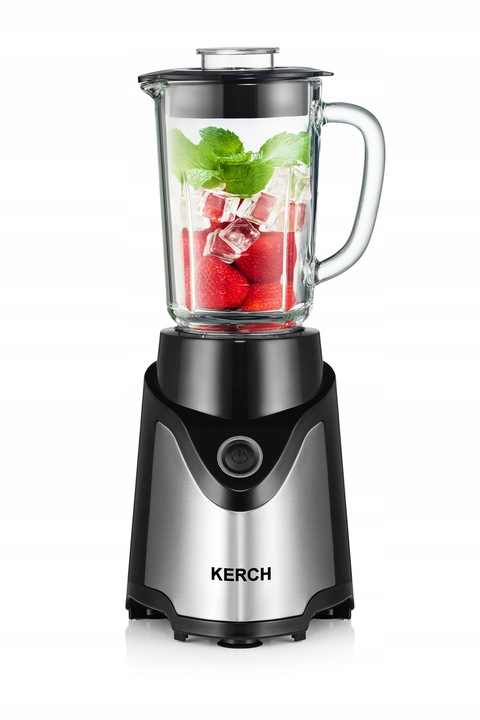 BLENDER KIELICHOWY SZKLANY DO KOKTAJLI KERCH FIT 3BIDONY 900W KRUSZY LÓD