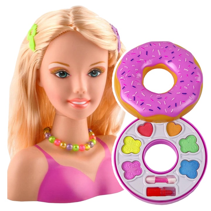 LALKA GŁÓWKA głowa lalki do czesania układania fryzur i malowania makijażu