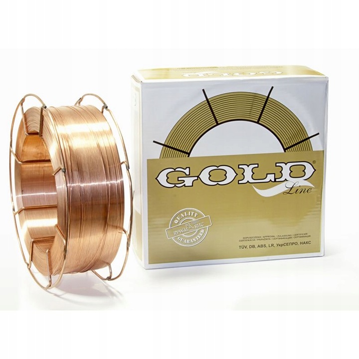 Drut elektrodowy GOLD G3Si1 (SG2) FI=0,8 Szpula koszykowa 15 kg