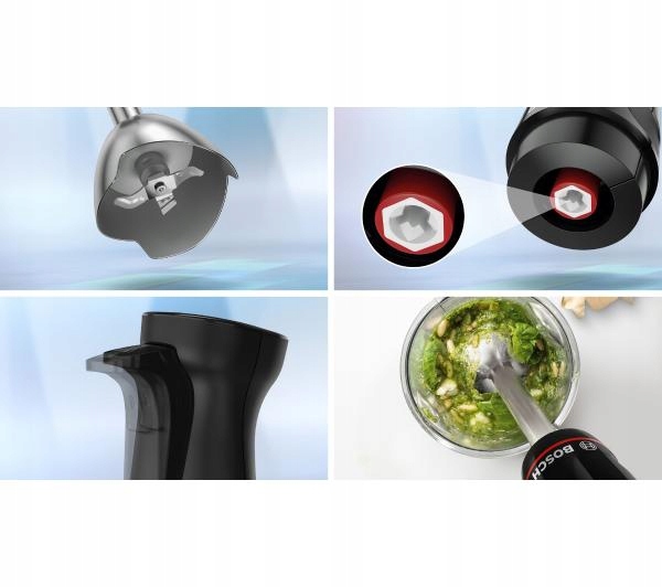 Blender ręczny Bosch MSM4B621 1000W + Rozdrabniacz + Końcówka do ubijania