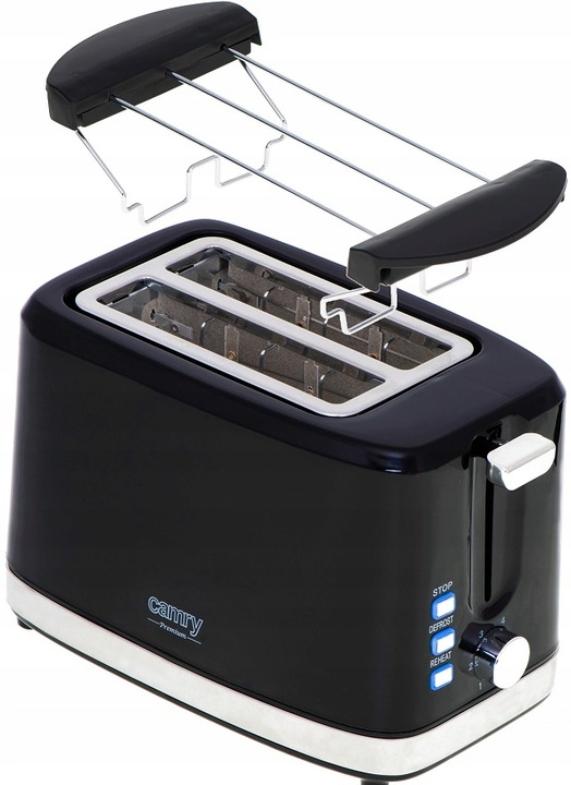 TOSTER OPIEKACZ KANAPEK 6 POZIOMÓW 900W GRZANKI RUSZT DO BUŁEK FUNKCJA STOP