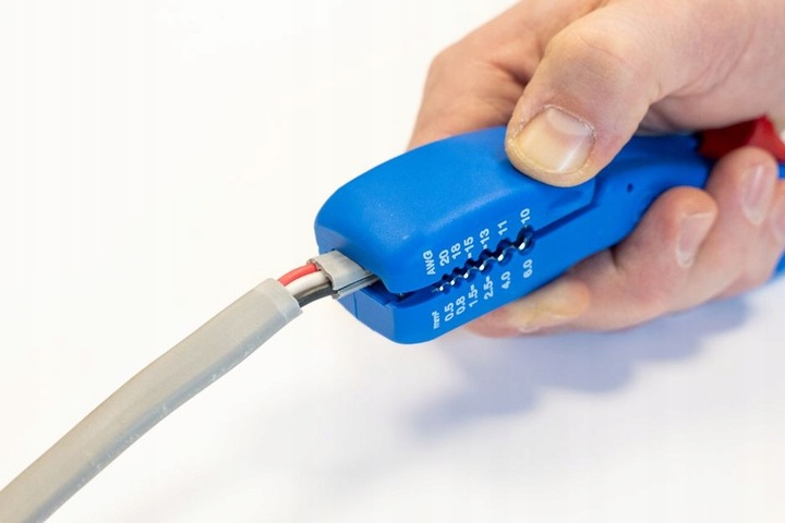 Ściągacz izolacji do kabli płaskich i okrągłych WEICON / MADE IN GERMANY