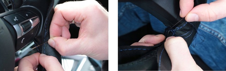 SKÓRZANY POKROWIEC na kierownice SKÓRA nakładka OCHRONNA ZE SKRÓRY OBSZYCIE