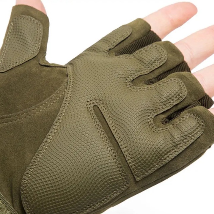 RĘKAWICE TAKTYCZNE BOJOWE rozm. XL SURVIVAL MILITARNE RĘKAWICZKI BEZ PALCÓW