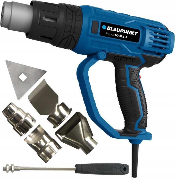 OPALARKA BLAUPUNKT HG2010 4 NASADKI SKROBAK REG. NADMUCHU 2000W 230V 600°C