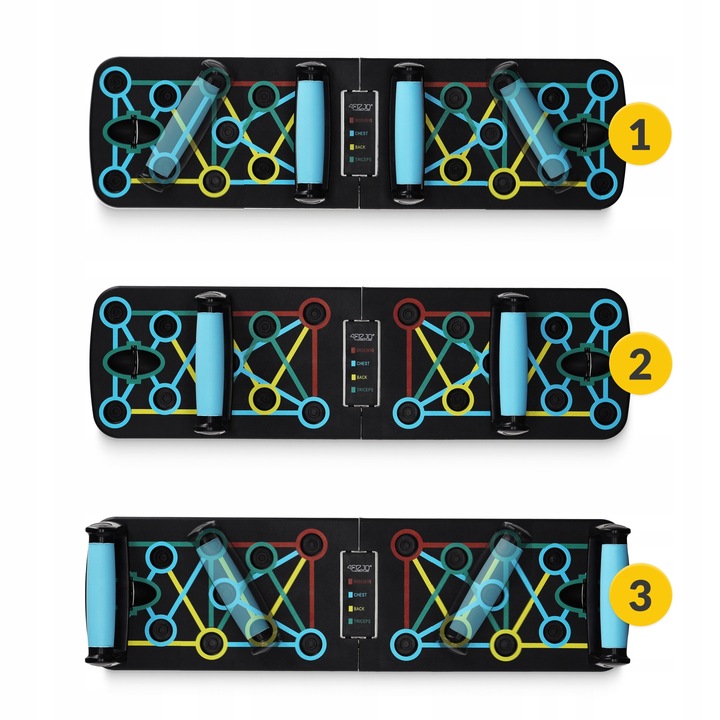 DESKA DO POMPEK PLATFORMA DO ĆWICZEŃ UCHWYTY WIELOFUNKCYJNA PUSH UP BOARD