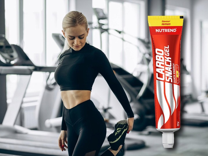NUTREND CARBO SNACK ENERGY GEL TUBKA 12x50 g ŻEL ENERGETYCZNY WĘGLOWODANY