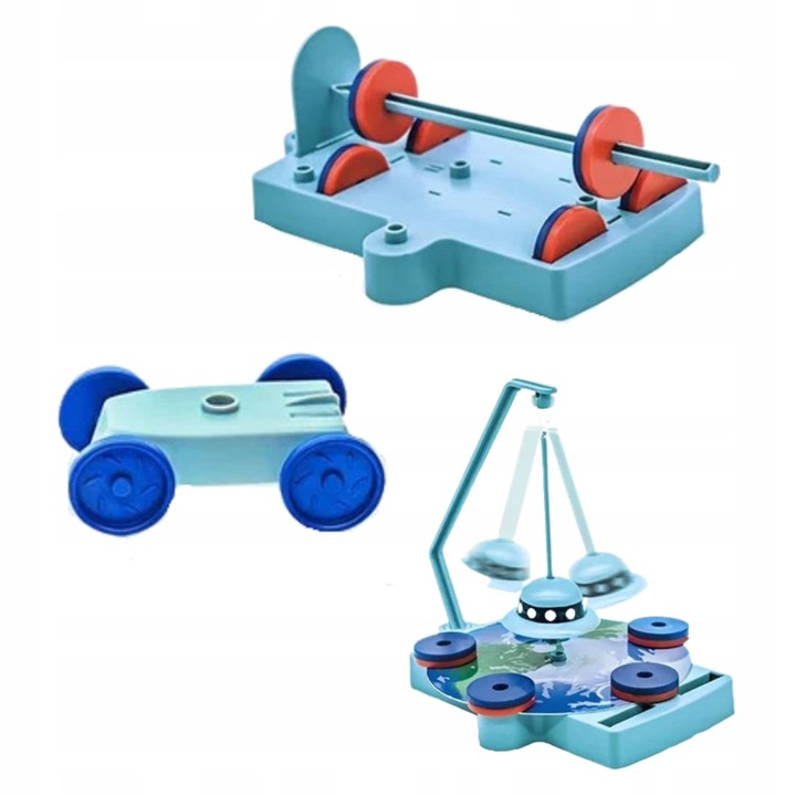 Zestaw Edukacyjny Eksperymenty Magnetyczne Nauka Logika Mały Fizyk 12W1