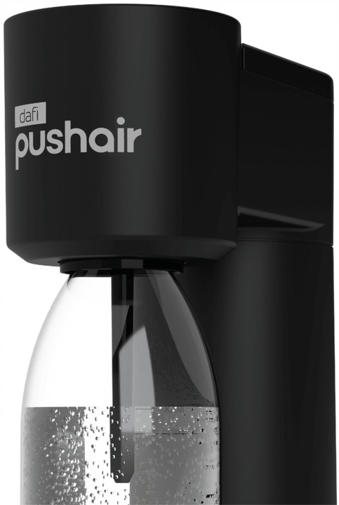 Saturator DAFI PushAir Czarny z dwoma nabojami + butelka
