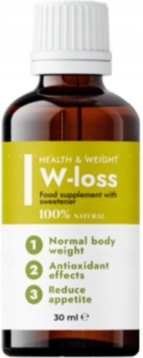 W-Loss - Naturalne krople na szybkie odchudzanie 30ml + GRATIS