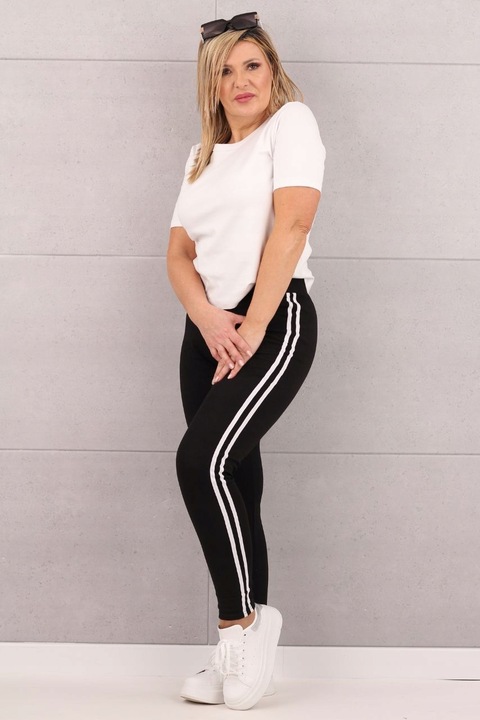 LEGINSY BAWEŁNIANE ELASTYCZNE SPORTOWE WYSZCZUPLAJĄCE DUŻE ROZMIARY