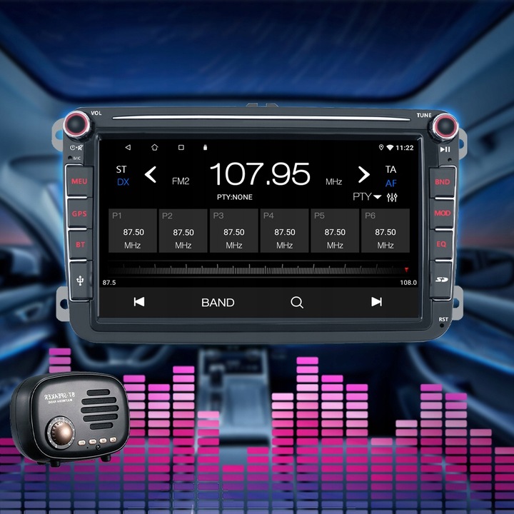 RADIO ANDROID 13 SKODA OCTAVIA 2 YETI 2 RAPID CARPLAY ANDROID AUTO 2GB/64GB